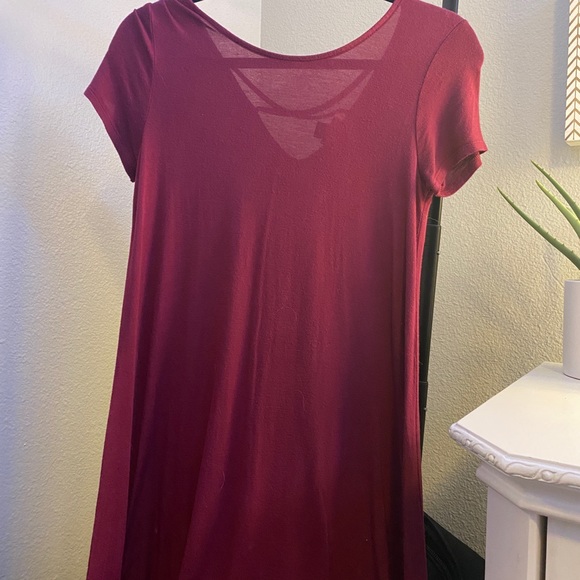 Mossimo Supply Co. Dresses & Skirts - maroon t shirt dress